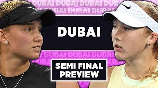 Rybakina vs Andreeva | WTA Dubai 2025 Semifinal | Tennis Talk Preview