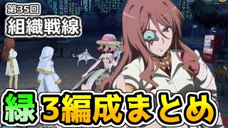 【とあるif】リカバリー力も大事？？第35回組織戦線_緑編成_全部見せ【組織戦線】