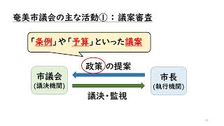 奄美市議会について