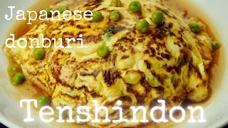 How to make Tenshindon (Crab meat omelette on rice) by kurumicooks tasty Japanese home cooking