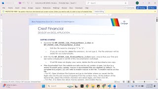 New Perspectives Excel 365 | Module 12: SAM Project A Crest Financial