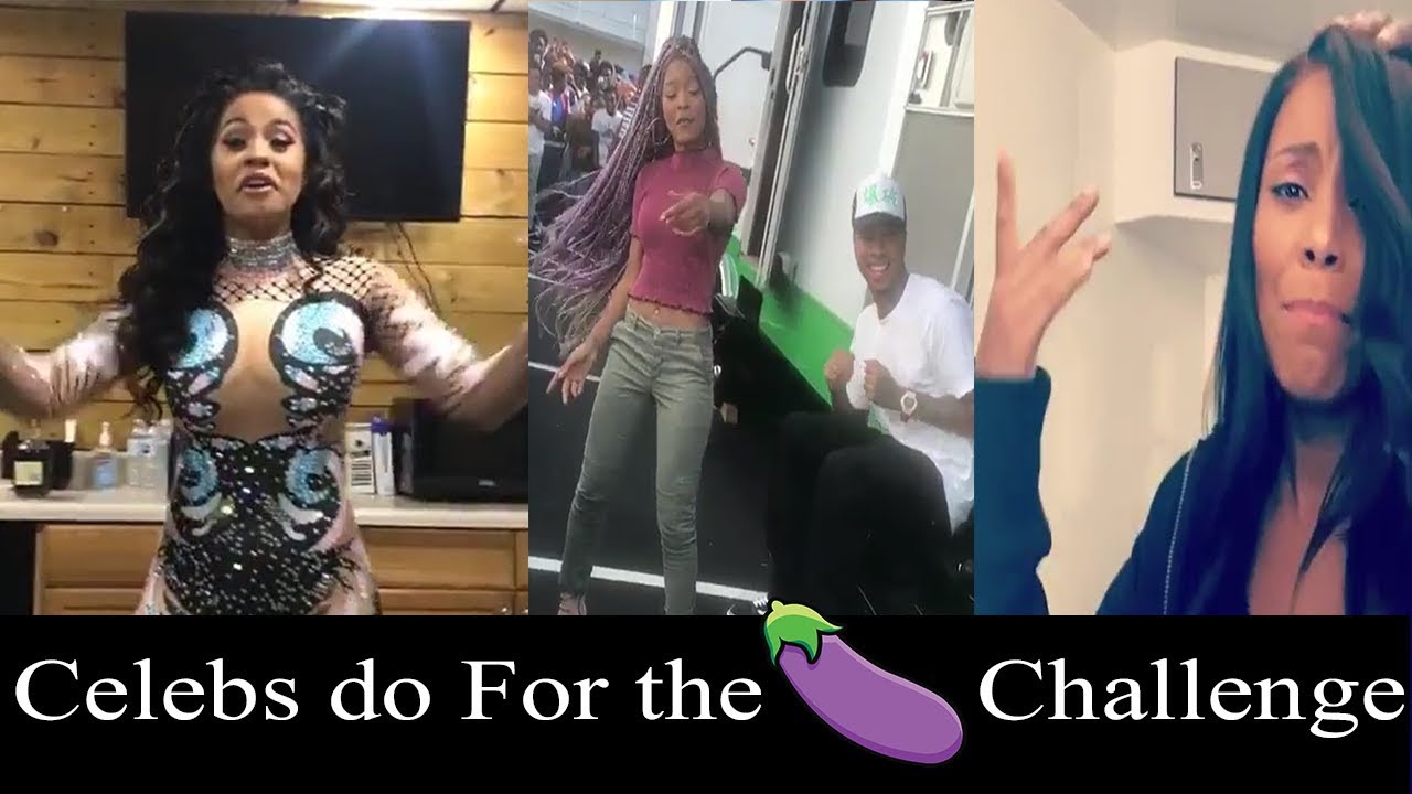 Celebs Cardi B, Keke Palmer, Tyga, Sanaa Lathan Do For The 🍆 Challenge ...