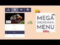 Mega Dropdown Menu Using HTML and CSS  -  DropDown Menu