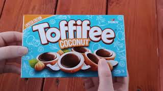 Toffifee coconut limited edition unboxing