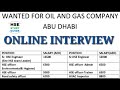 Sr. HSE Engineer (12,000 AED) HSE Officer (9,500 AED) for Abu Dhabi: Online Interview