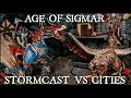 Stormcast Eternals Vs Cities of Sigmar. 2,000 points Age of Sigmar Battle Report.