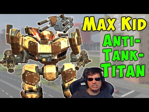 TITAN KID en el nivel 150 Max Anti Tank War Robots Nuevo juego 5.6 WR