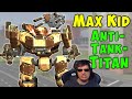 TITAN KID at LvL 150 Max Anti Tank War Robots New 5.6 Gameplay WR