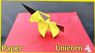 how to make a paper unicorn easy | how to make origami unicorn 🦄 | origami animals