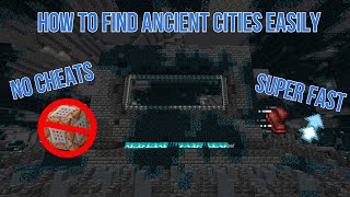 How to EASILY find Ancient Cities. Minecraft 1.19 (No Commands, Extremely Fast)