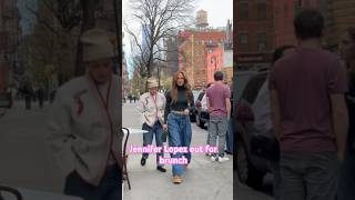 Jennifer Lopez goes to brunch with a pal in SoHo #shorts #fashion #actress