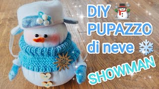 ☃️СНЕГОВИК из ткани ❄️ Своими Руками 💙☃️ PUPAZZO di Neve❄️ Fai Da te ⛄ TUTORIAL 💙