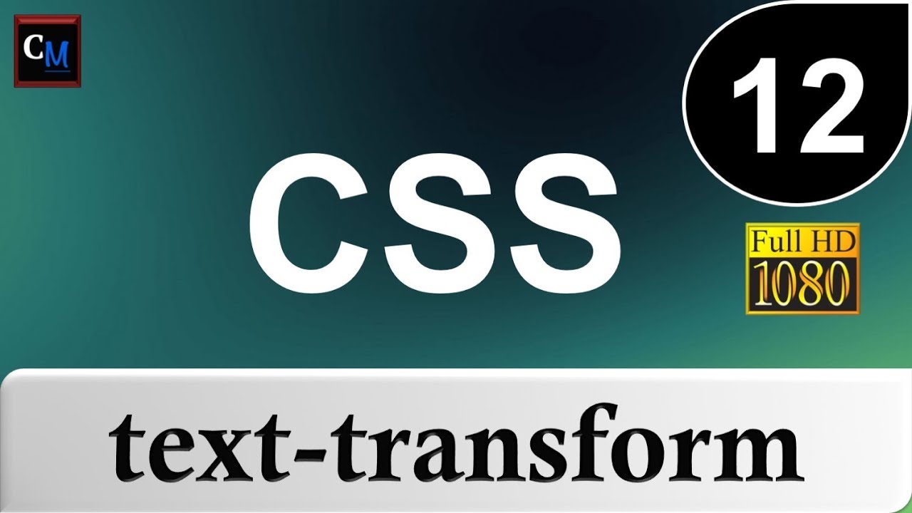 12 - Curso De CSS - Text-transform - YouTube