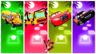 Cars 3 Mater 🆚 Evil Lightning McQueen 🆚 Train Eater 🆚 Miss Fritter-Tiles Hop EDM Rush🎶 Who Is Best🎯