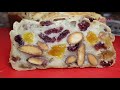 Dessert with RICE FLOUR and DRIED FRUITS - gluten free - sugar free