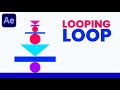 Looping Animation In After Effects - After Effects Tutorial - No Plugins.