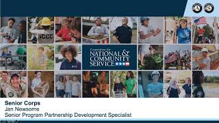Nov. 6 Webinar - Corporation for National and Community Service Programs and Funding