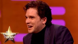 Kit Harington Lives With A Life Size Statue of Jon Snow From Game of Thrones |The Graham Norton Show