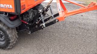 UTV Hitchworks - Farmboy Sport X with Landscape Rake on the 2014 Kubota RTV-X900