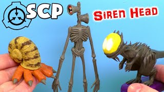 Making SIREN HEAD, SCP-745 and SCP-075  with Clay