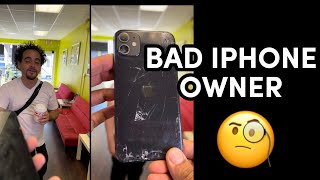 Bad iPhone owner mistreat his phone very badly ,Dropped it million times 🤦‍♂️ #asmr #apple #iphone