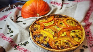 TARTE POTIRON, ROQUEFORT ET NOIX, Recette spéciale Halloween 🎃