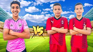 تحدي فريق التوأم VS فريق قريقيبة في كرة القدم 🔥