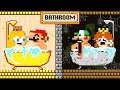 Mario And Luigi Challenge Poor Vs Rich Bathroom | Super Mario Bros Animation