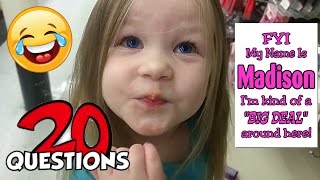 Playing 20 Questions Game With Madison... Or 16! LOL 😝