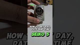 Seiko 5 How To Set Time Day Date