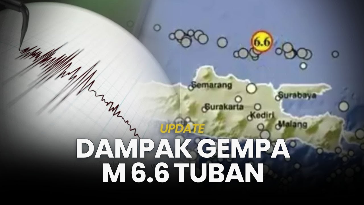 🔴DAMPAK Gempa M 6.6 Guncang Tuban-Jatim, Terasa Kencang Hingga Jakarta ...