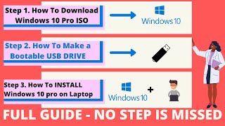How to Download Windows 10 iso, Make USB Bootable and how to Install Windows 10 on PC or Laptop