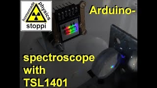 Arduino spectroscope with TSL1401 line sensor and TFT-display - Arduino Spektroskop
