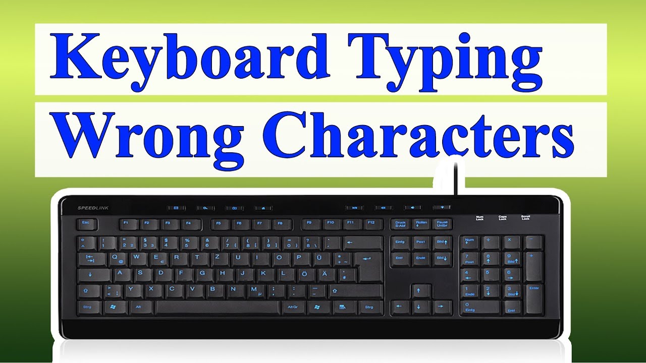 How To Fix Keyboard Typing Wrong Characters/Letters In Windows 10 - YouTube