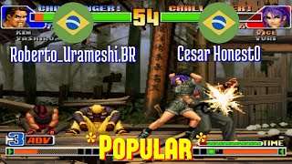 FT5 @kof98: Roberto_Urameshi.BR (BR) vs Cesar Honest0 (BR) [King of Fighters 98 Fightcade] Jan 14