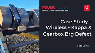 Kappa X Wireless Vibration Sensor - Beet Screen - Gearbox Defect
