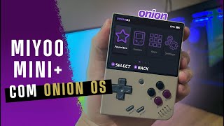 INSTALEI  Onion OS NO Miyoo Mini Plus E ELE FICOU AINDA MELHOR