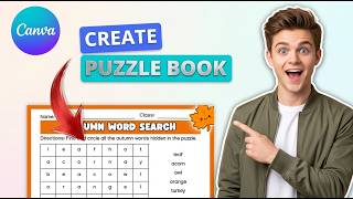 How to Create a Word Search Puzzle Book on Canva [2026] [Easiest Way]