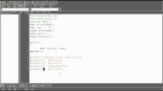 Data Structure tutorial 2.1: Stack using array Main Function