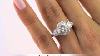 2.11ct Round Brilliant Cut Diamond Engagement Anniversary Ring-Mark Broumand