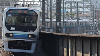 りんかい線70-000形Z3編成　浮間舟渡駅到着⑮