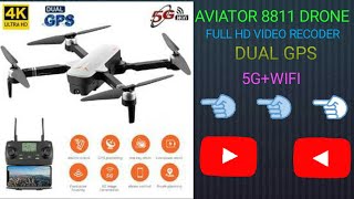 Aviator 8811 Drone RC Drone 8811 GPS 5G Quadrocopter with Wide-Angle 4K Camera Drone Gesture Foldabl