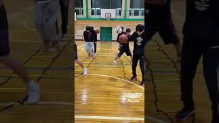 【バスケ練習】ラダーとドリブルのダブルコンボトレーニング　#ハンドリング　#フットワーク　#basketball #スキルモンスター