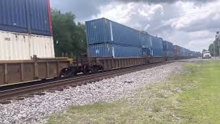 CSX southbound intermodal going through folkston