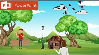 How To Create Cartoon Animation Video On PowerPoint || PowerPoint Tutorial