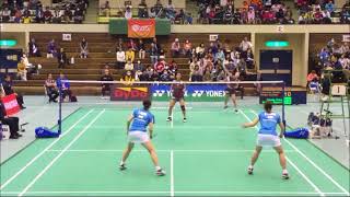 【1st G】ヨネックス大阪2018 女子ダブルス　福万/與猶 vs 本田/清水　＜準決勝＞