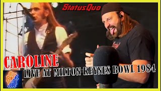 THE CROWD!! | Status Quo - Caroline (Milton Keynes, End Of The Road / 1984 | REACTION