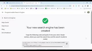 Google Programmable Search Engine