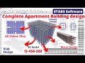 Complete G+6 apartment design by ETABS Software | structural design | civil engineering | online |