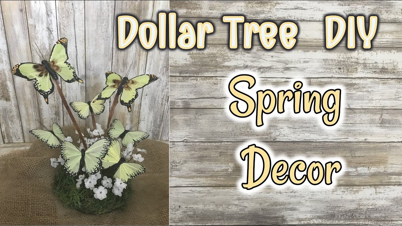 Dollar Tree Diy Spring Decor Diy Youtube